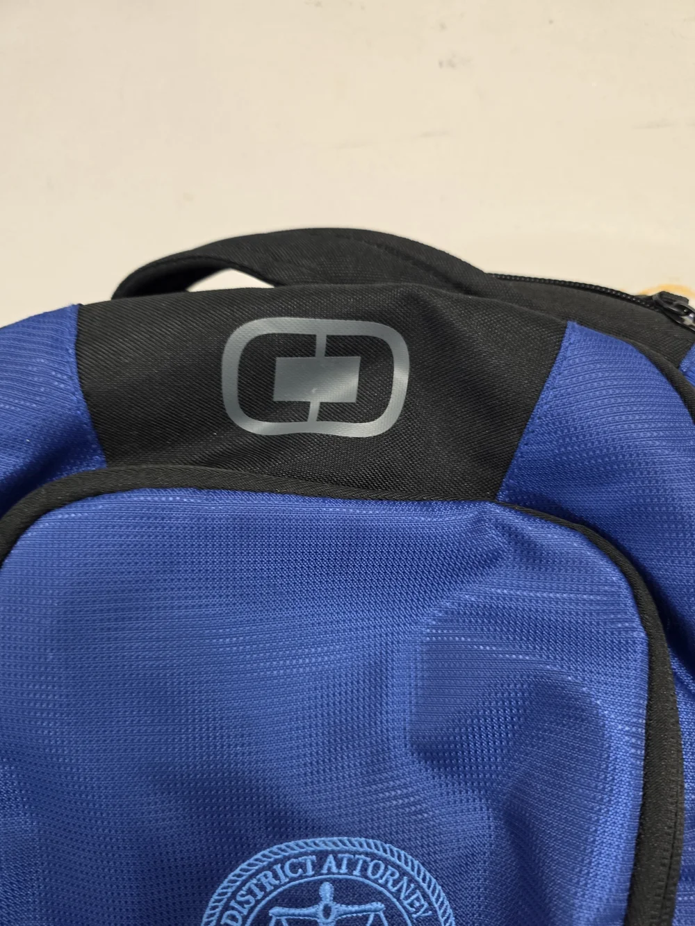 Ogio Black & Blue Backpack Districk Attorney Cobb Judicial Circuit Stiched Logo